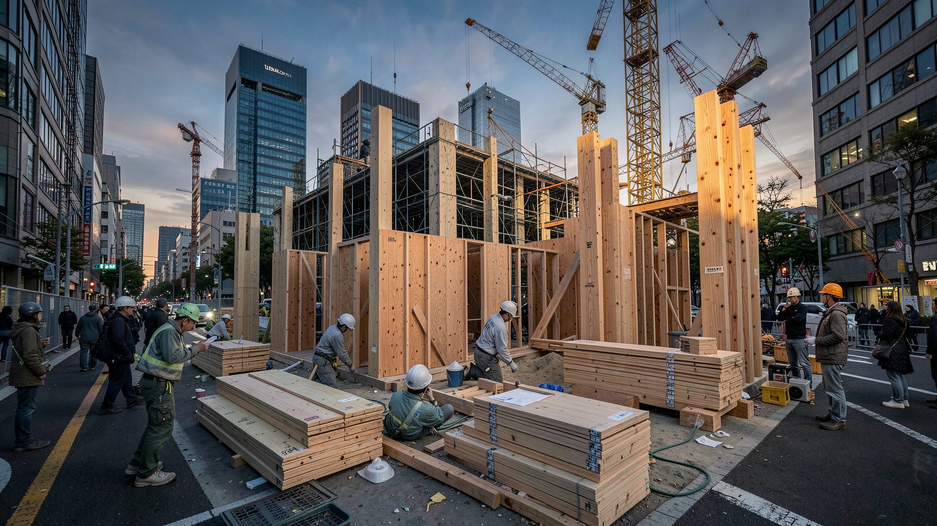 有楽町のCLT建築群が示す都市木造の現在地と国産材ビジネスの次なる焦点
